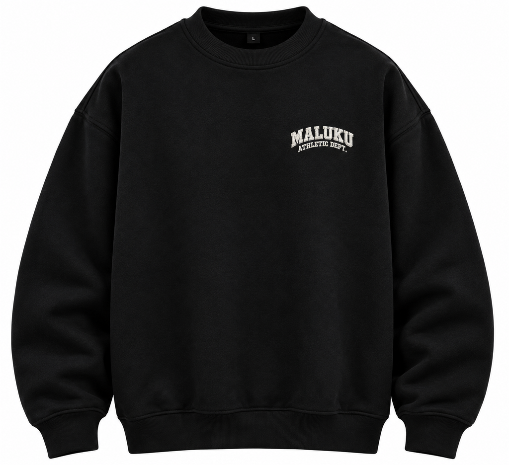 MALUKU ATHLETIC DEPT. Sweater – Zwart | TS1951
