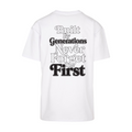 T-shirt BUILD BY GENERATIONS WIT/ZWART
